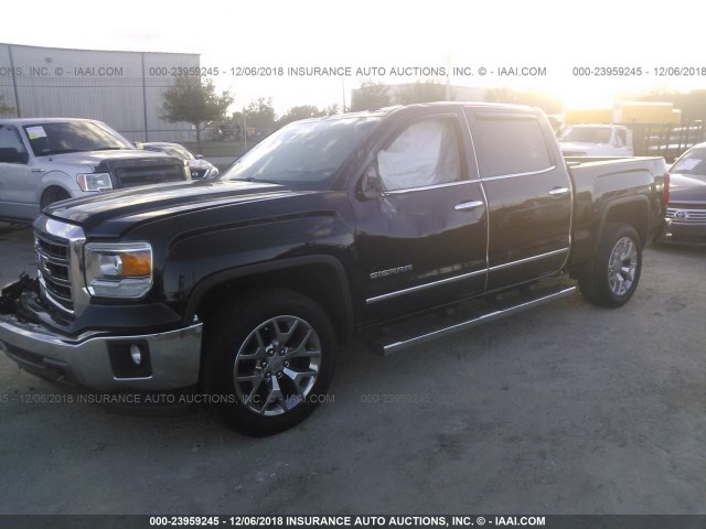 3GTP1VEC2EG537161 - 2014 GMC SIERRA C1500 SLT BLACK photo 2