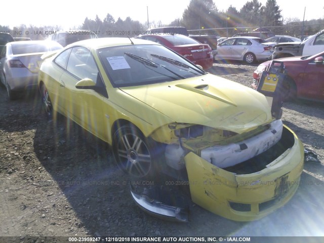 1ZWFT61L815617382 - 2001 MERCURY COUGAR V6 YELLOW photo 1