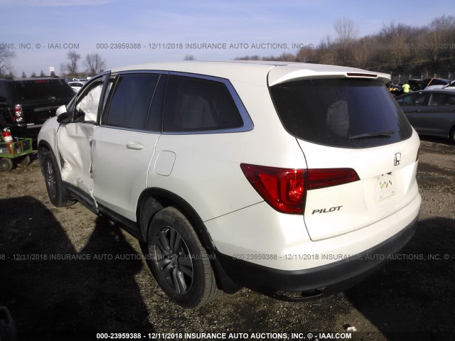 5FNYF6H37GB049632 - 2016 HONDA PILOT EX WHITE photo 3