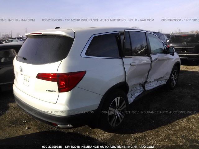 5FNYF6H37GB049632 - 2016 HONDA PILOT EX WHITE photo 4