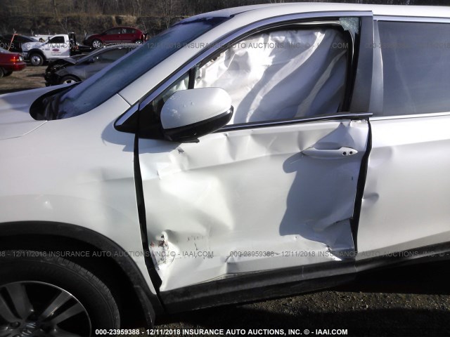 5FNYF6H37GB049632 - 2016 HONDA PILOT EX WHITE photo 6