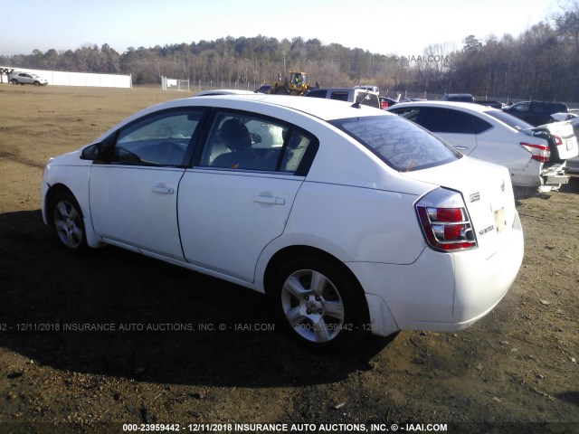 3N1AB61E38L674799 - 2008 NISSAN SENTRA 2.0/2.0S/2.0SL WHITE photo 3