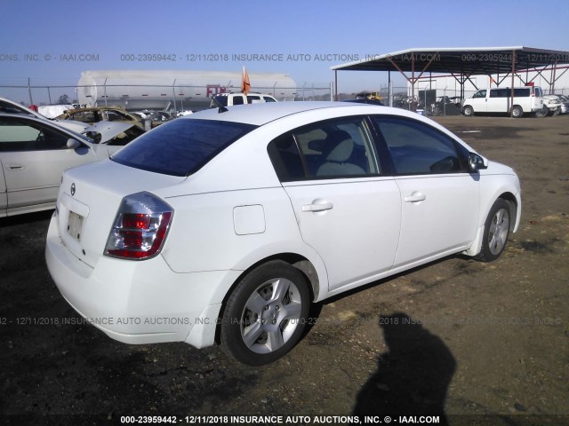 3N1AB61E38L674799 - 2008 NISSAN SENTRA 2.0/2.0S/2.0SL WHITE photo 4