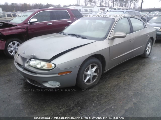 1G3GR64H214144926 - 2001 OLDSMOBILE AURORA GRAY photo 2