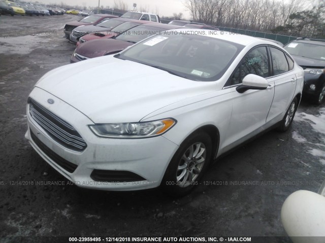 1FA6P0G71G5108641 - 2016 FORD FUSION S WHITE photo 2