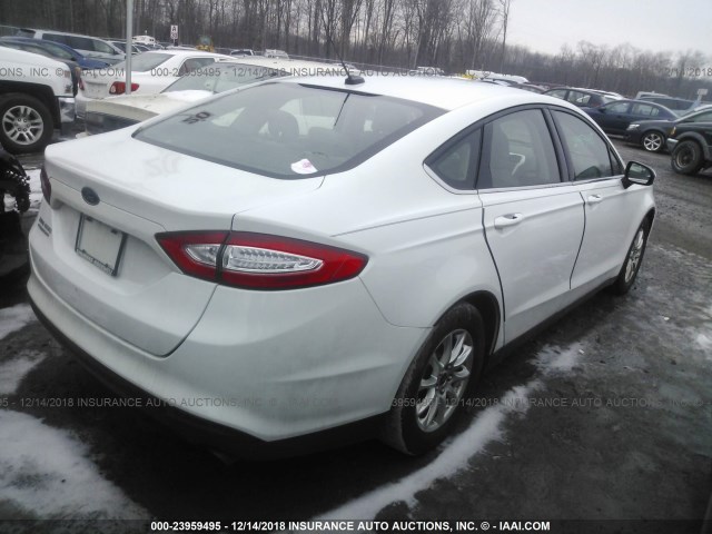 1FA6P0G71G5108641 - 2016 FORD FUSION S WHITE photo 4