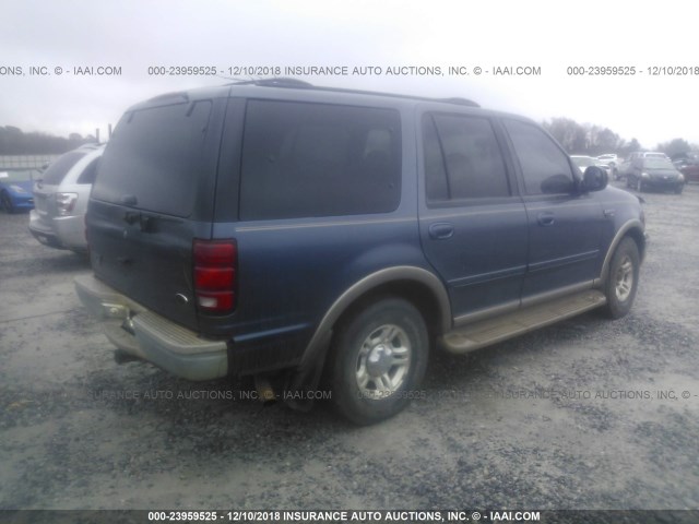 1FMRU17W22LA45742 - 2002 FORD EXPEDITION EDDIE BAUER Navy photo 4