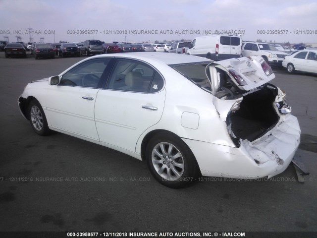 JTHBA30G845054660 - 2004 LEXUS ES 330 WHITE photo 3