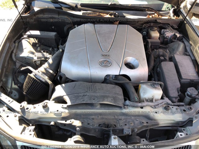 JTHBE96S470020963 - 2007 LEXUS GS 350 GREEN photo 10