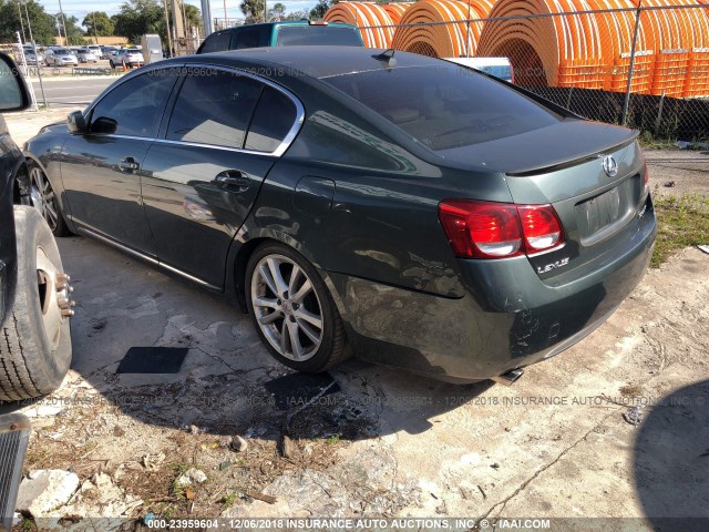 JTHBE96S470020963 - 2007 LEXUS GS 350 GREEN photo 3