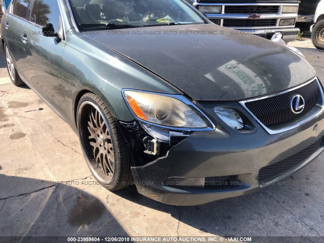 JTHBE96S470020963 - 2007 LEXUS GS 350 GREEN photo 6
