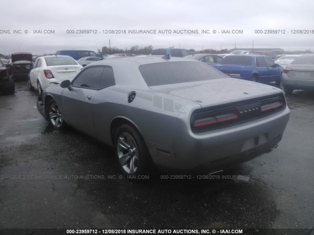 2C3CDZAG6GH107453 - 2016 DODGE CHALLENGER SXT SILVER photo 3