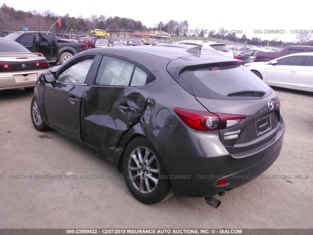 JM1BM1N72G1355152 - 2016 MAZDA 3 GRAND TOURING GRAY photo 3