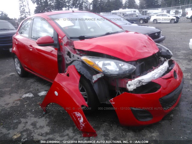 JM1DE1KZ8C0145179 - 2012 MAZDA MAZDA2 RED photo 1