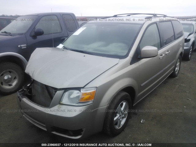 2D8HN54PX8R146837 - 2008 DODGE GRAND CARAVAN SXT TAN photo 2