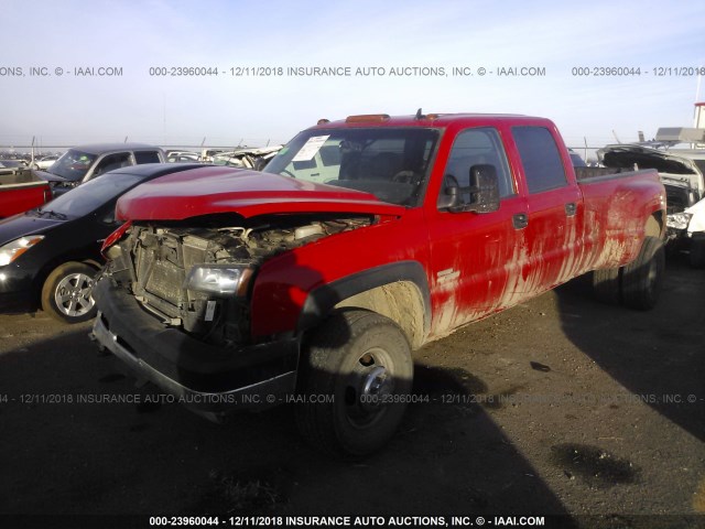 1GCJK33D16F230599 - 2006 CHEVROLET SILVERADO K3500 RED photo 2