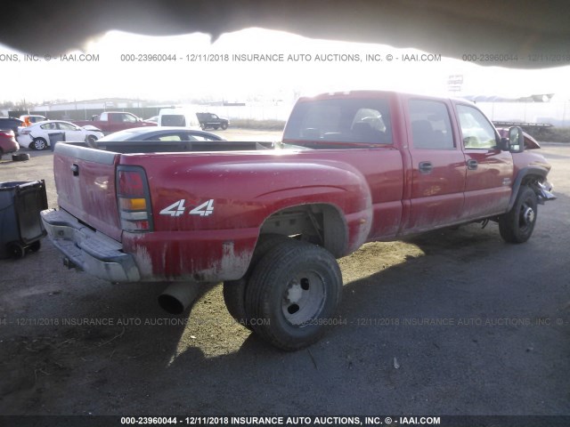 1GCJK33D16F230599 - 2006 CHEVROLET SILVERADO K3500 RED photo 4