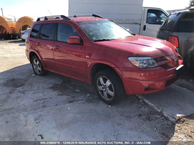 JA4LX81F85U000803 - 2005 MITSUBISHI OUTLANDER LIMITED RED photo 1