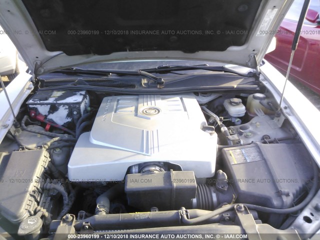 1G6DM577240127315 - 2004 CADILLAC CTS SILVER photo 10