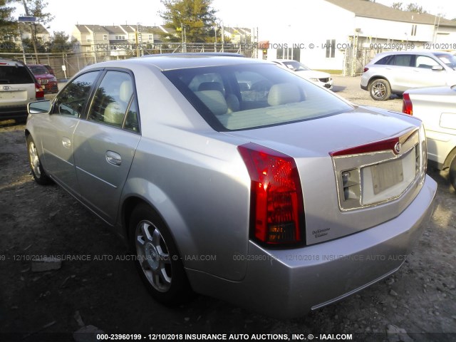 1G6DM577240127315 - 2004 CADILLAC CTS SILVER photo 3