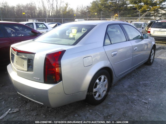 1G6DM577240127315 - 2004 CADILLAC CTS SILVER photo 4