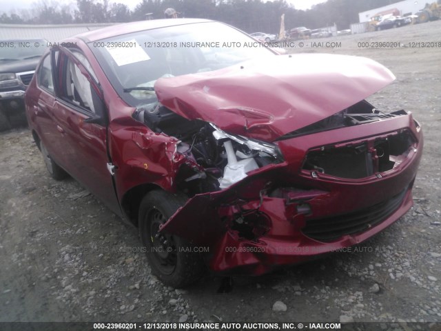 ML32F3FJ9JHF01776 - 2018 MITSUBISHI MIRAGE G4 ES Rojo foto 1