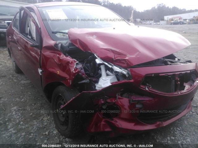 ML32F3FJ9JHF01776 - 2018 MITSUBISHI MIRAGE G4 ES Rojo foto 6