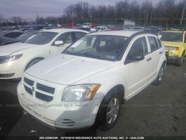 1B3HB28B87D354626 - 2007 DODGE CALIBER WHITE photo 2