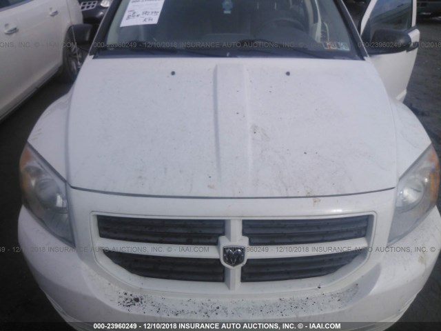 1B3HB28B87D354626 - 2007 DODGE CALIBER WHITE photo 6