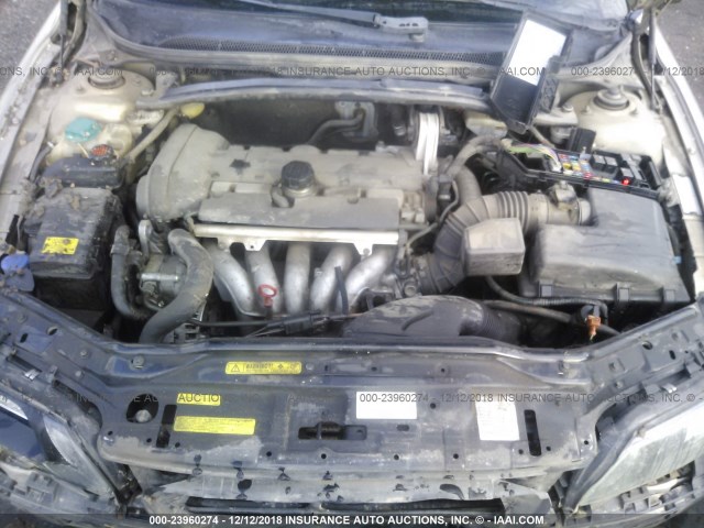 YV1RS64A742321013 - 2004 VOLVO S60 GRAY photo 10