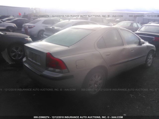 YV1RS64A742321013 - 2004 VOLVO S60 GRAY photo 4