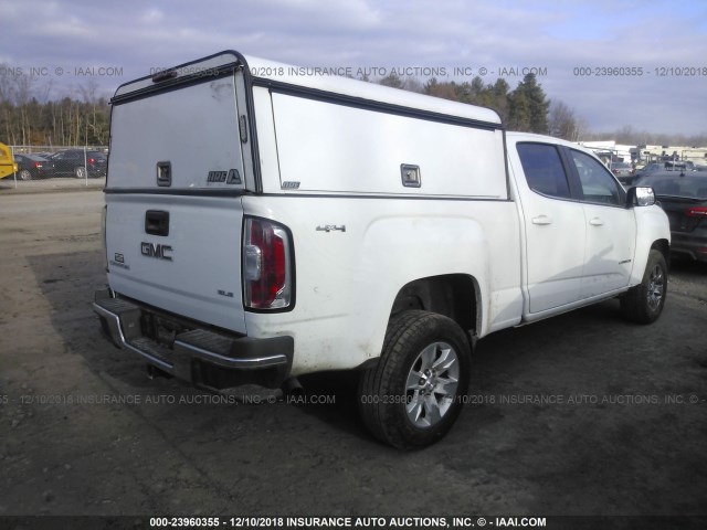 1GTG6CE39G1110700 - 2016 GMC CANYON SLE WHITE photo 4