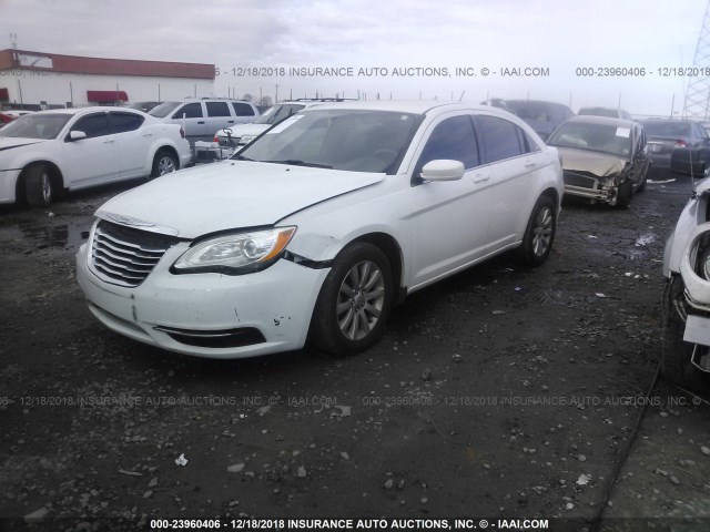 1C3CCBBB0CN206154 - 2012 CHRYSLER 200 TOURING WHITE photo 2