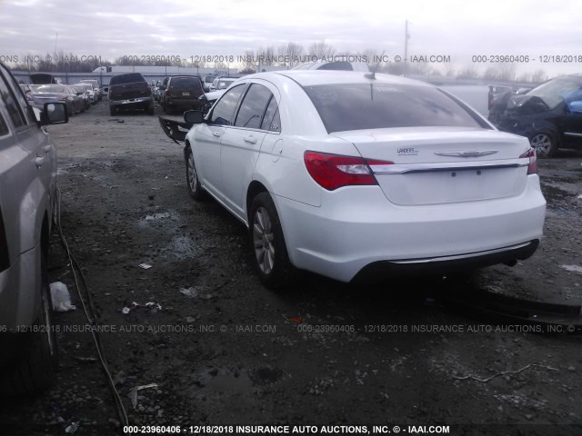 1C3CCBBB0CN206154 - 2012 CHRYSLER 200 TOURING WHITE photo 3