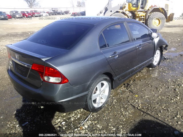 19XFA1F62AE009879 - 2010 HONDA CIVIC GRAY photo 4