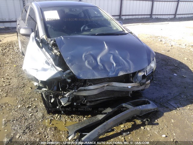 19XFA1F62AE009879 - 2010 HONDA CIVIC GRAY photo 6