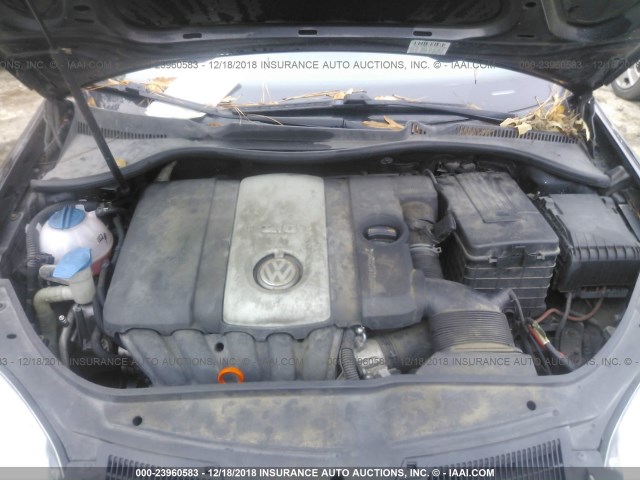 3VWEF71K97M161674 - 2007 VOLKSWAGEN JETTA WOLFSBURG 黑色 照片 10