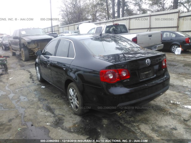 3VWEF71K97M161674 - 2007 VOLKSWAGEN JETTA WOLFSBURG 黑色 照片 3