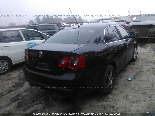 3VWEF71K97M161674 - 2007 VOLKSWAGEN JETTA WOLFSBURG 黑色 照片 4