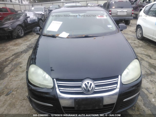 3VWEF71K97M161674 - 2007 VOLKSWAGEN JETTA WOLFSBURG 黑色 照片 6