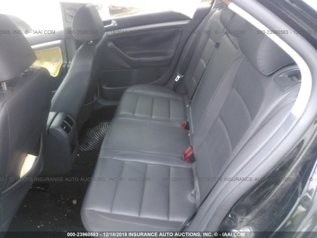 3VWEF71K97M161674 - 2007 VOLKSWAGEN JETTA WOLFSBURG 黑色 照片 8