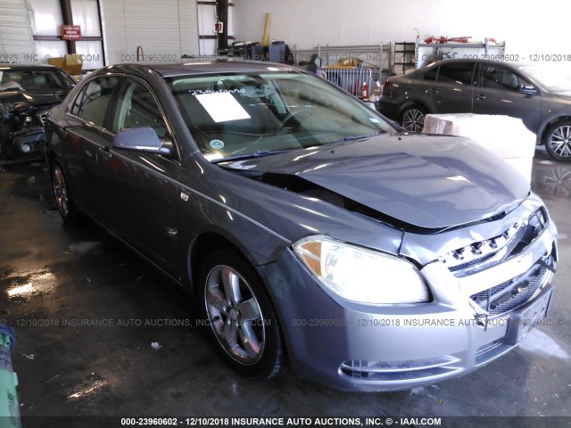 1G1ZH57B98F229539 - 2008 CHEVROLET MALIBU 1LT GRAY photo 1