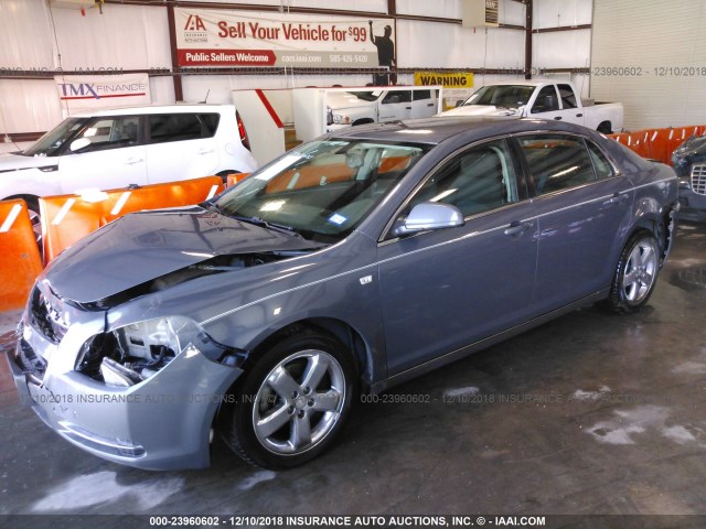 1G1ZH57B98F229539 - 2008 CHEVROLET MALIBU 1LT GRAY photo 2