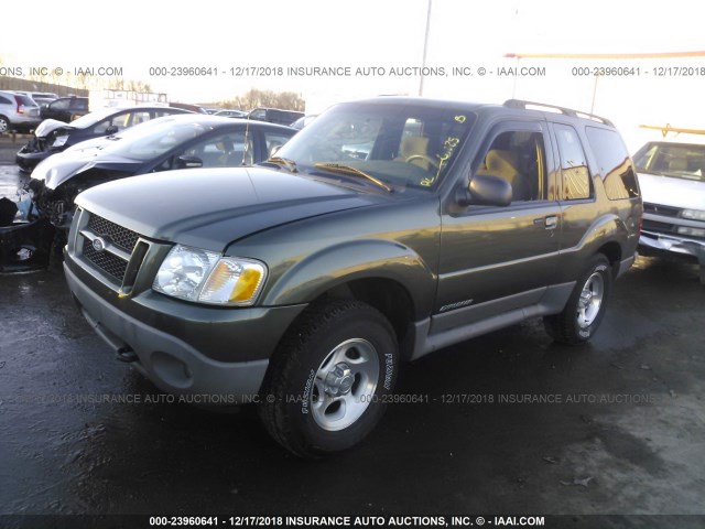 1FMYU70E11UA80104 - 2001 FORD EXPLORER SPORT GREEN photo 2