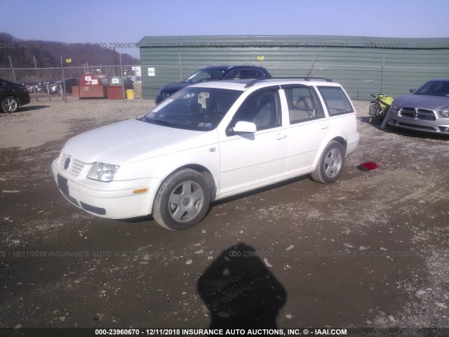 WVWSB61J72W229580 - 2002 VOLKSWAGEN JETTA GLS WHITE photo 2