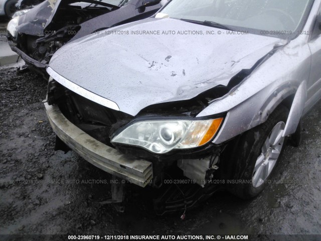 4S4BP62C587341584 - 2008 SUBARU OUTBACK 2.5I LIMITED SILVER photo 6