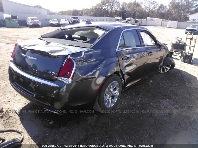 2C3CCAAG6GH161162 - 2016 CHRYSLER 300 LIMITED GRAY photo 4