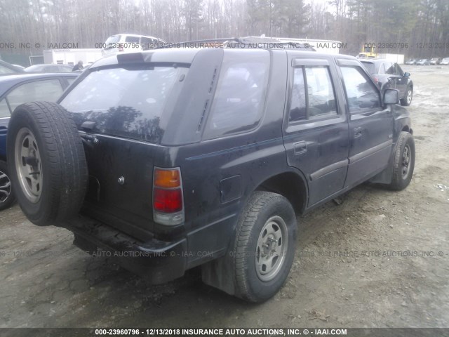 4S2CK58E1V4331520 - 1997 ISUZU RODEO S BLACK photo 4