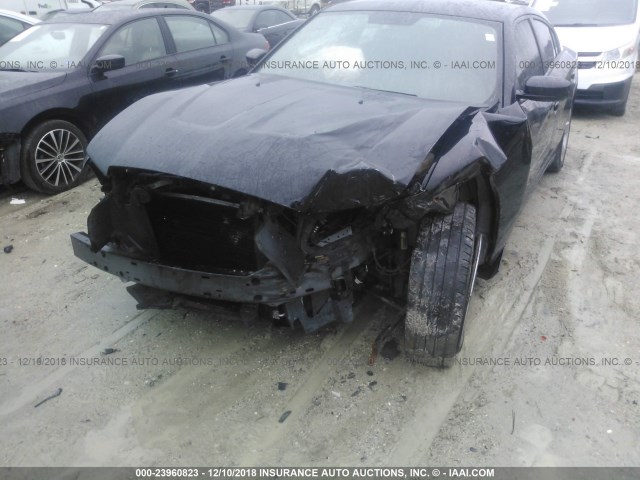 2C3CDXAT7DH577259 - 2013 DODGE CHARGER POLICE BLACK photo 6