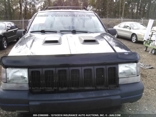 1J4GX58Y1VC654975 - 1997 JEEP GRAND CHEROKEE LAREDO/TSI BLACK photo 6